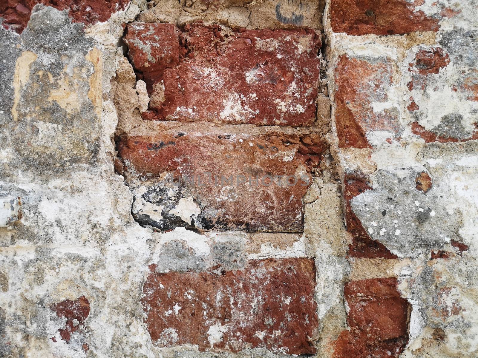 Very old brick wall texture, Grunge Background.