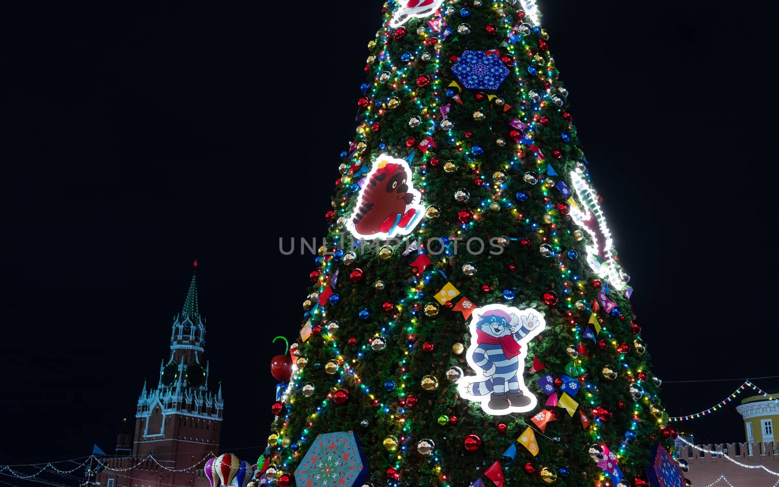 23 November 2018, Moscow, Russia. Christmas tree on red square in Moscow.