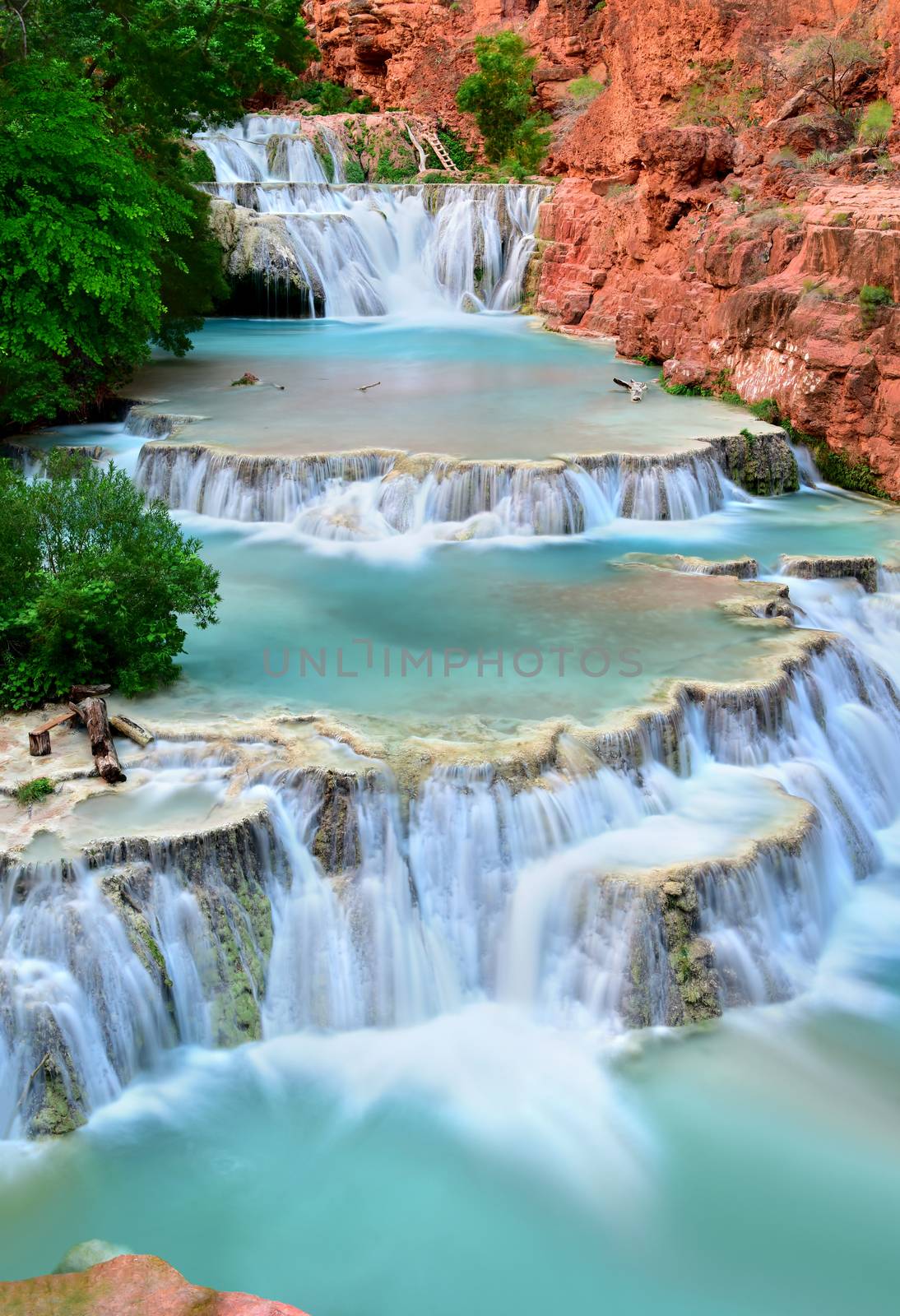 The Beaver Falls in one of the oases