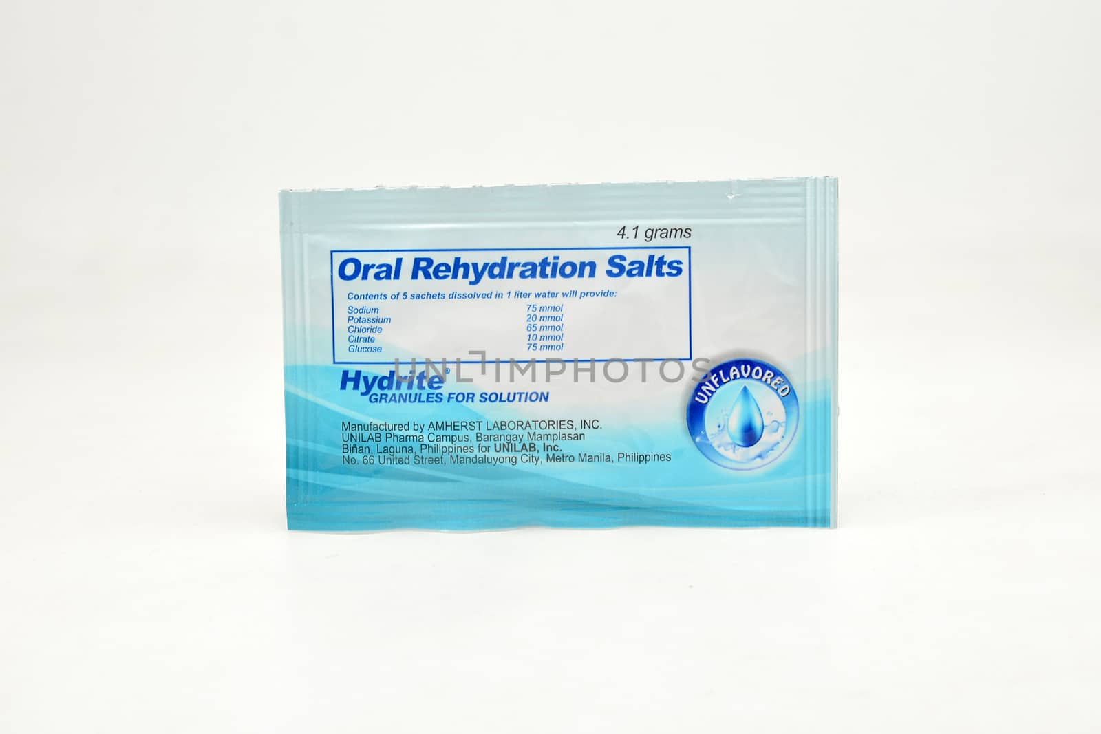 MANILA, PH - SEPT 10 - Oral rehydration salts hydrite on September 10, 2020 in Manila, Philippines.