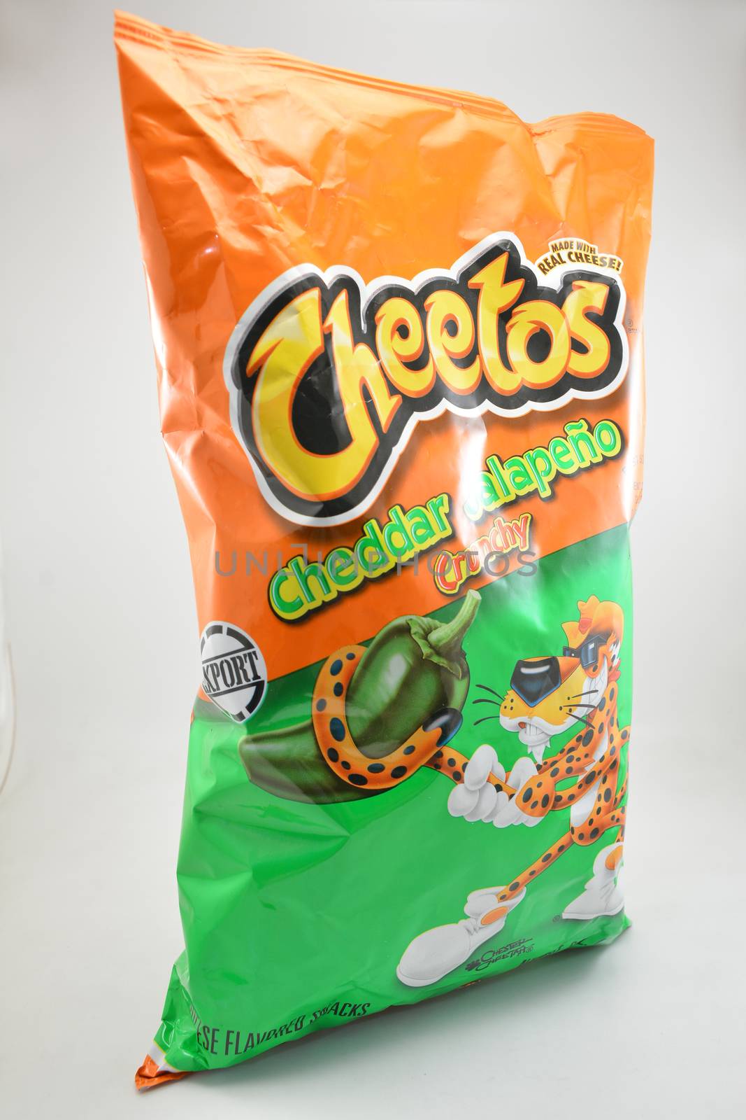 MANILA, PH - SEPT 10 - Cheetos cheddar jalapeno on September 10, 2020 in Manila, Philippines.