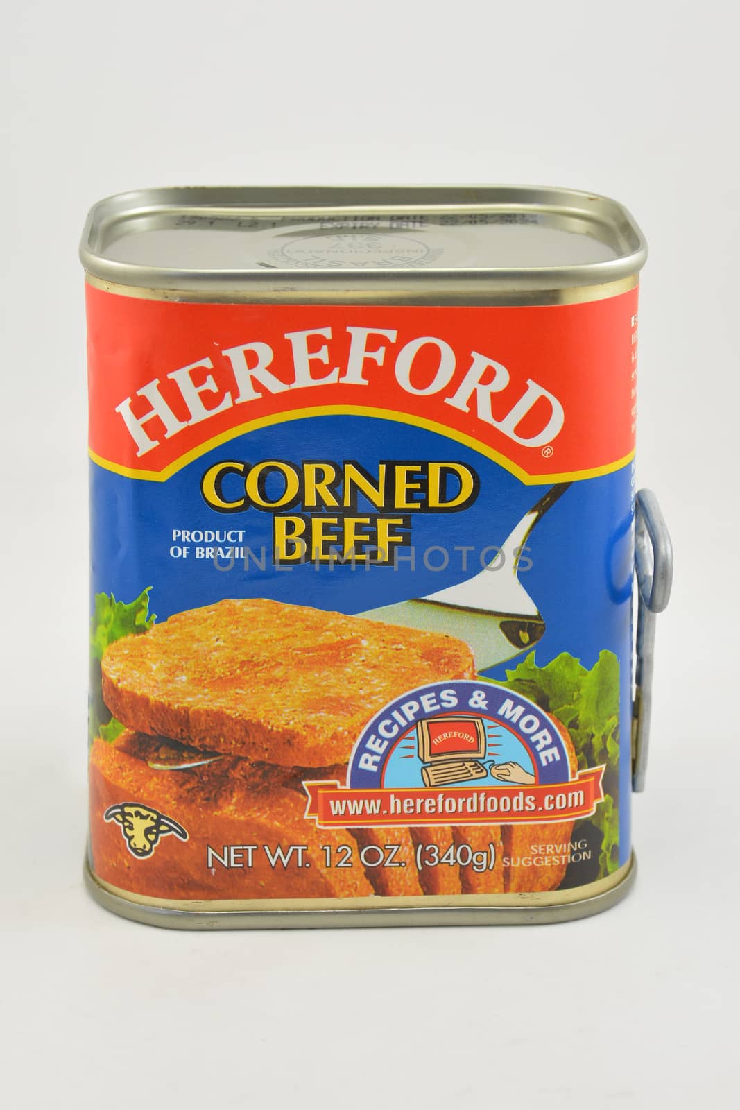 MANILA, PH - SEPT 10 - Hereford corned beef can on September 10, 2020 in Manila, Philippines.