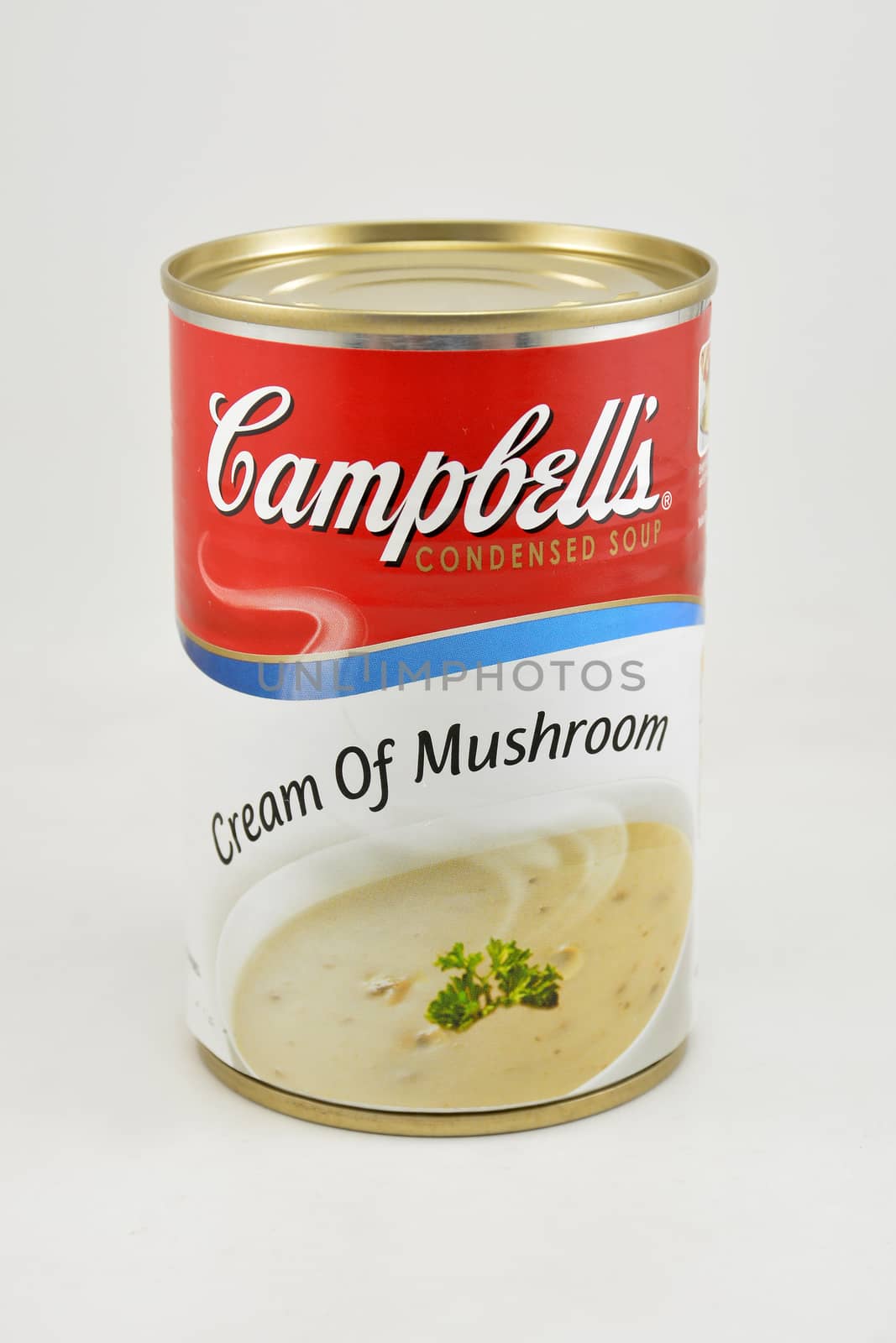 MANILA, PH - SEPT 10 - Campbells cream of mushroom can on September 10, 2020 in Manila, Philippines.