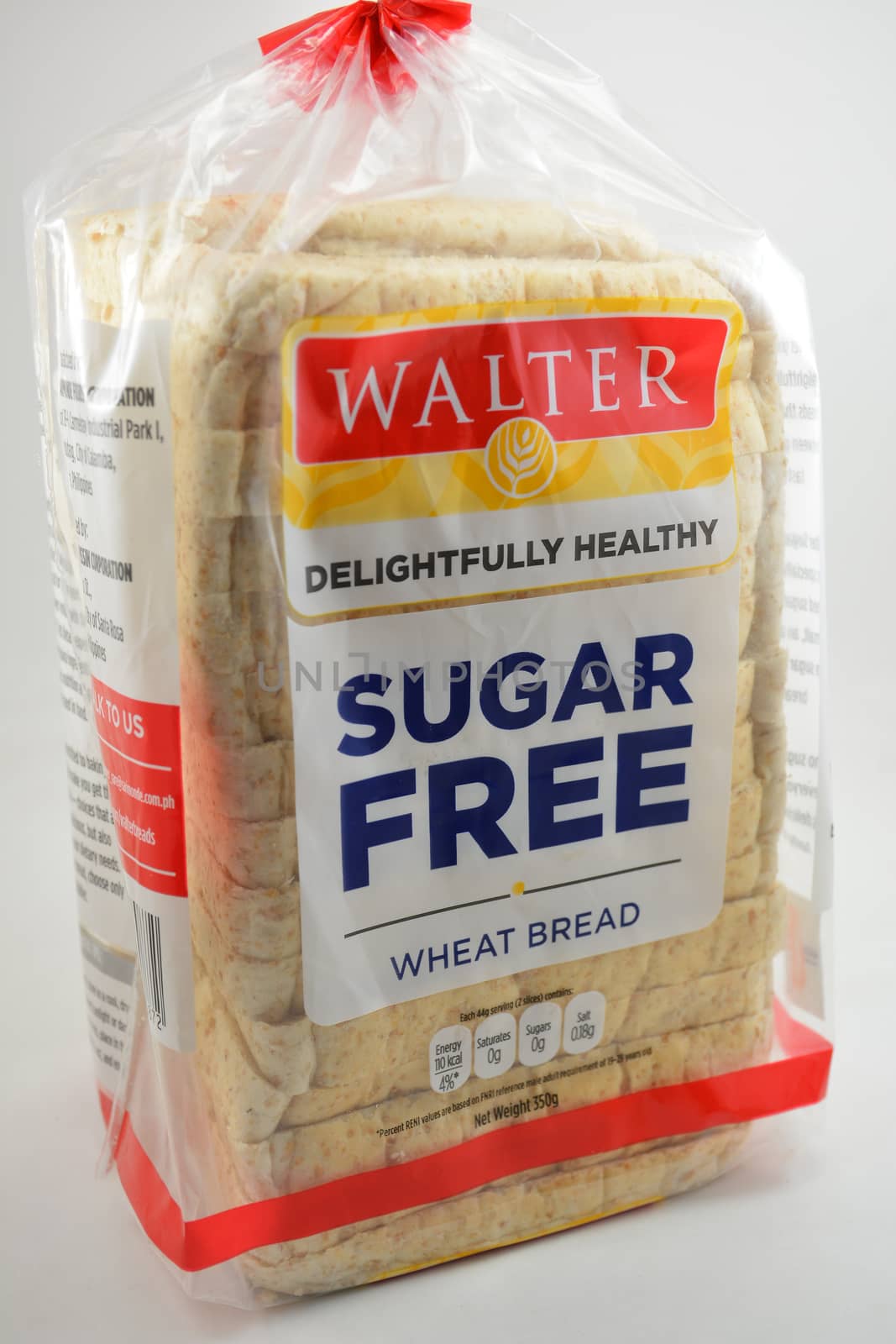 MANILA, PH - SEPT 10 - Walter wheat bread sugar free on September 10, 2020 in Manila, Philippines.