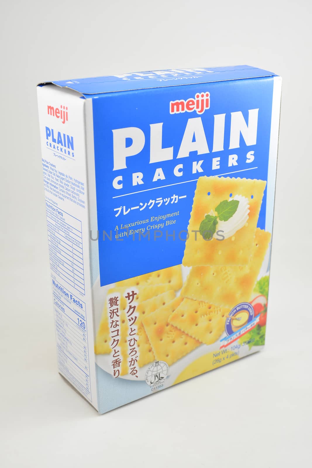 MANILA, PH - SEPT 10 - Meiji plain crackers on September 10, 2020 in Manila, Philippines.