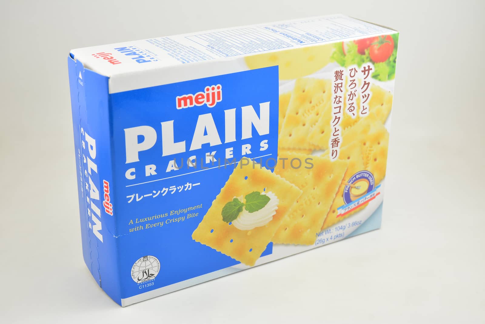 MANILA, PH - SEPT 10 - Meiji plain crackers on September 10, 2020 in Manila, Philippines.
