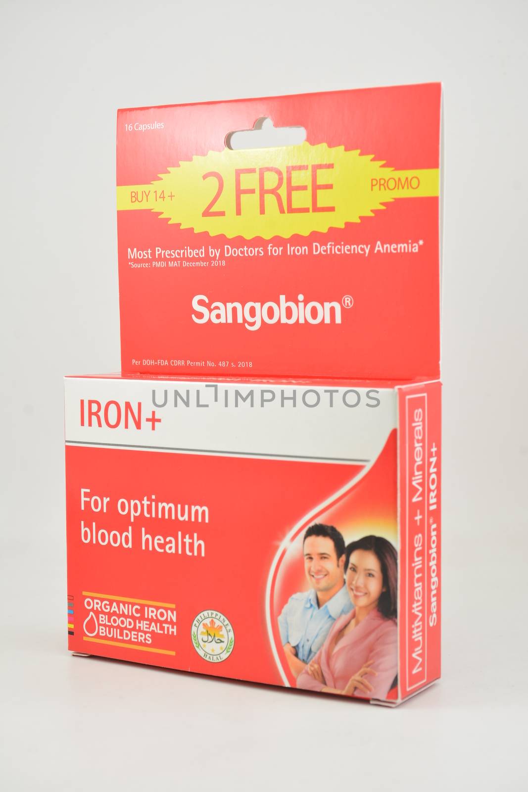 Sangobion iron capsules at box in Manila, Philippines by imwaltersy