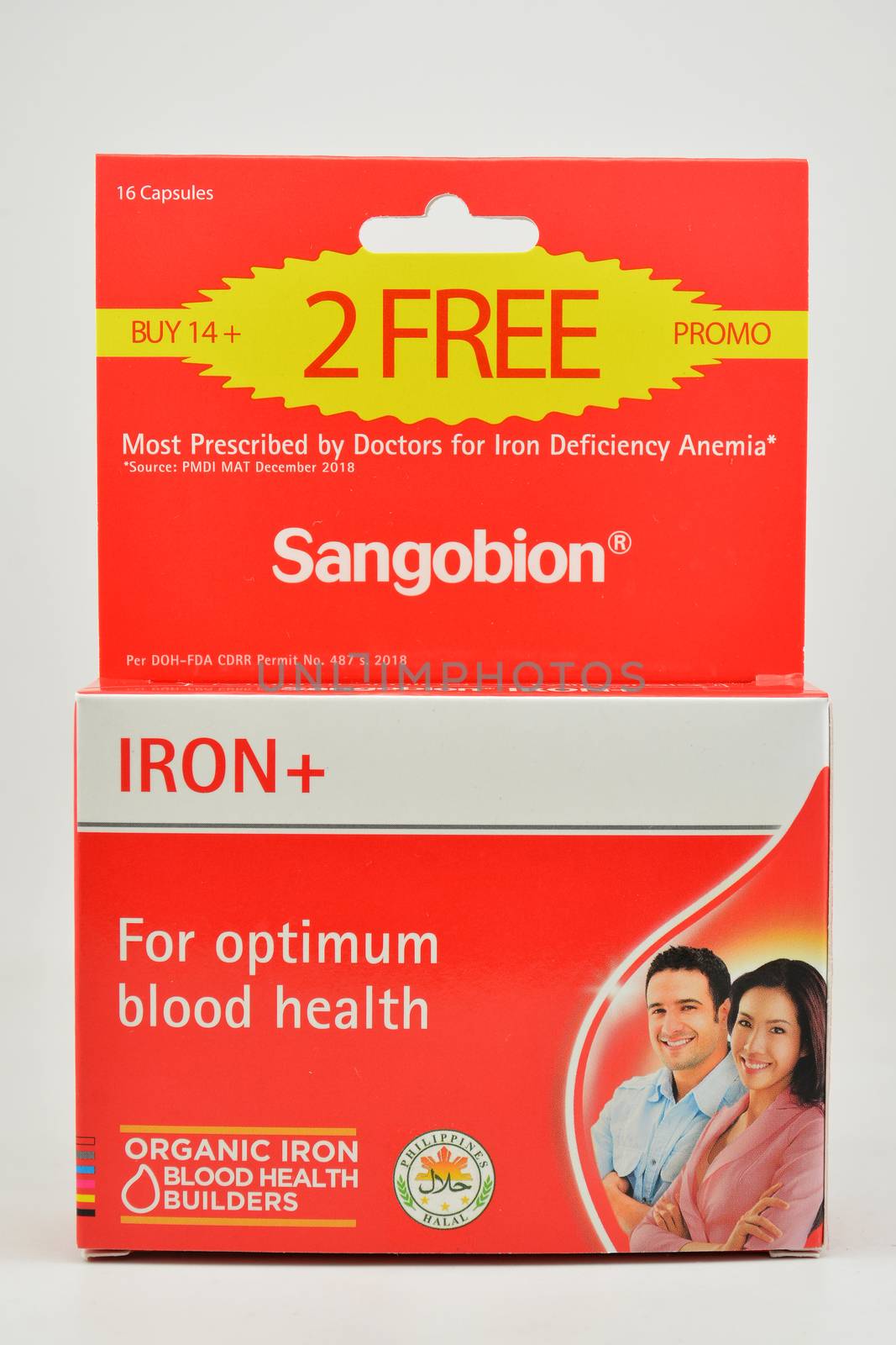 Sangobion iron capsules at box in Manila, Philippines by imwaltersy