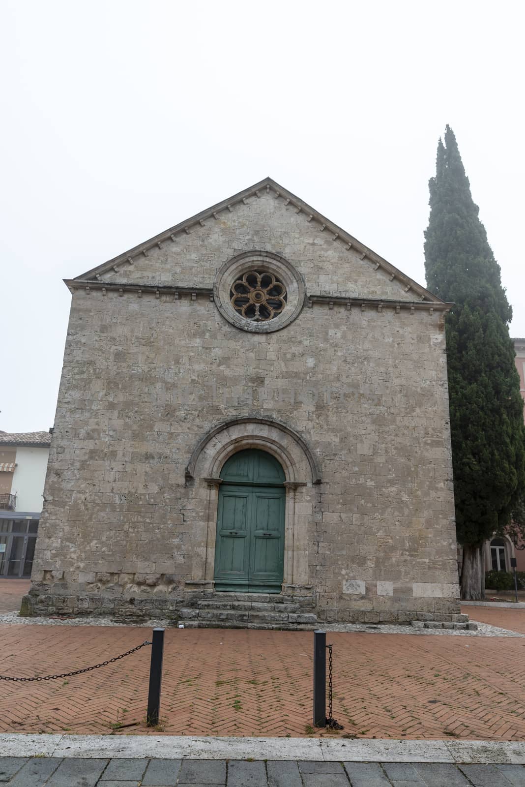 acquasparta,italy september 21 2020:church of San Francesco outside the town of Acquasparta