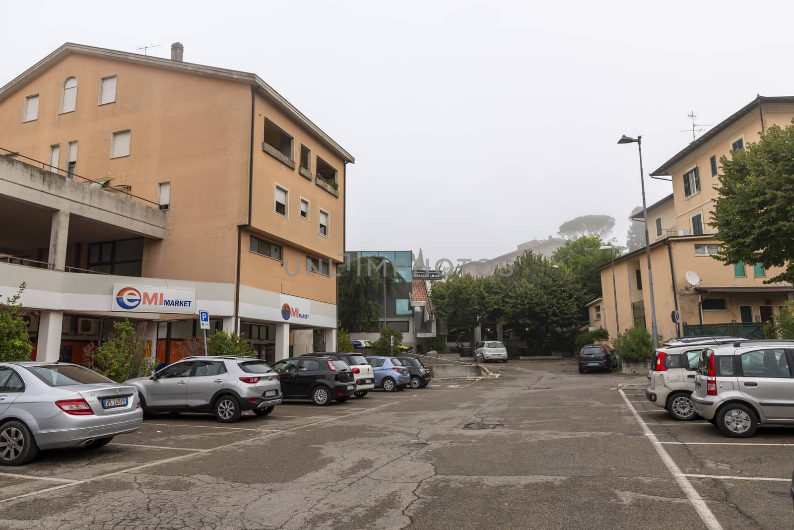 acquasparta,italy september 21 2020:commercial area outside the town of Acquasparta