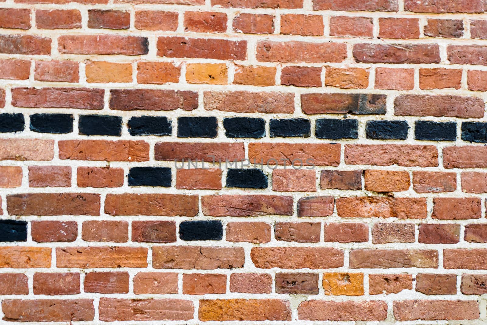 Rough Textured Background of Old Brown Brick Wall. Abstract Aged Brick Wall.