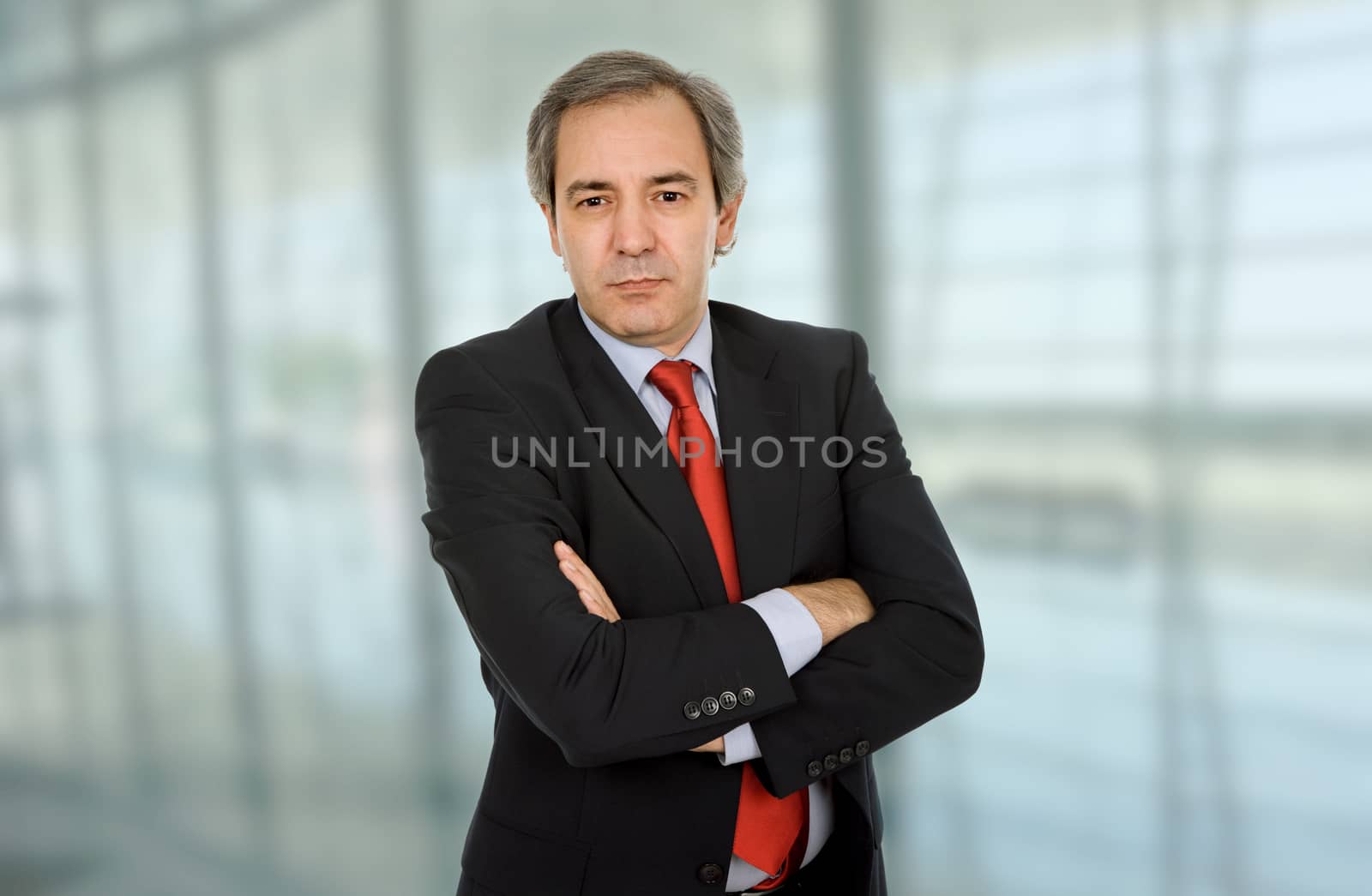 mature business man portrait at the office