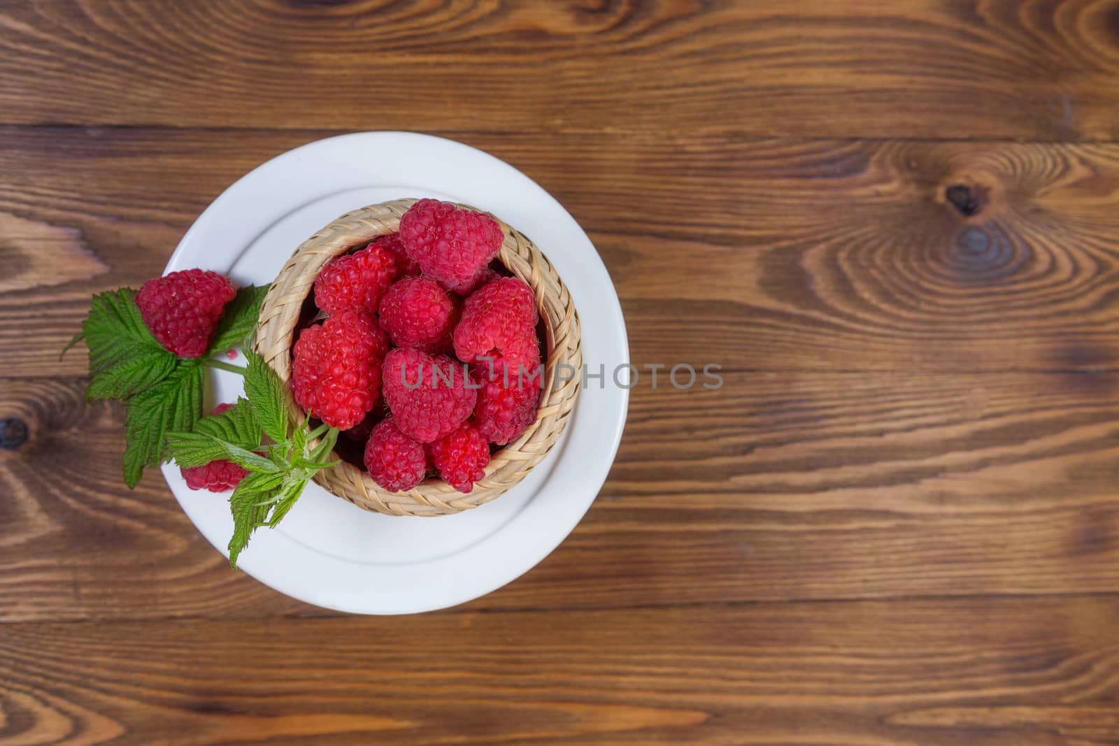 Raspberry. Health, summer. still life on wooden background. by galinasharapova