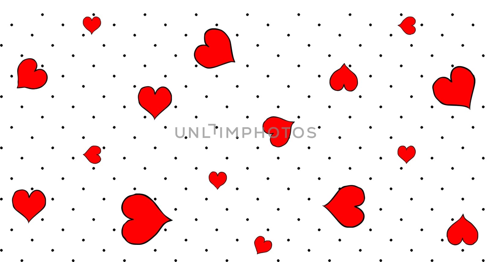 heart seamless pattern valentine love cartoon scarf isolated illustration tile background repeat wallpaper