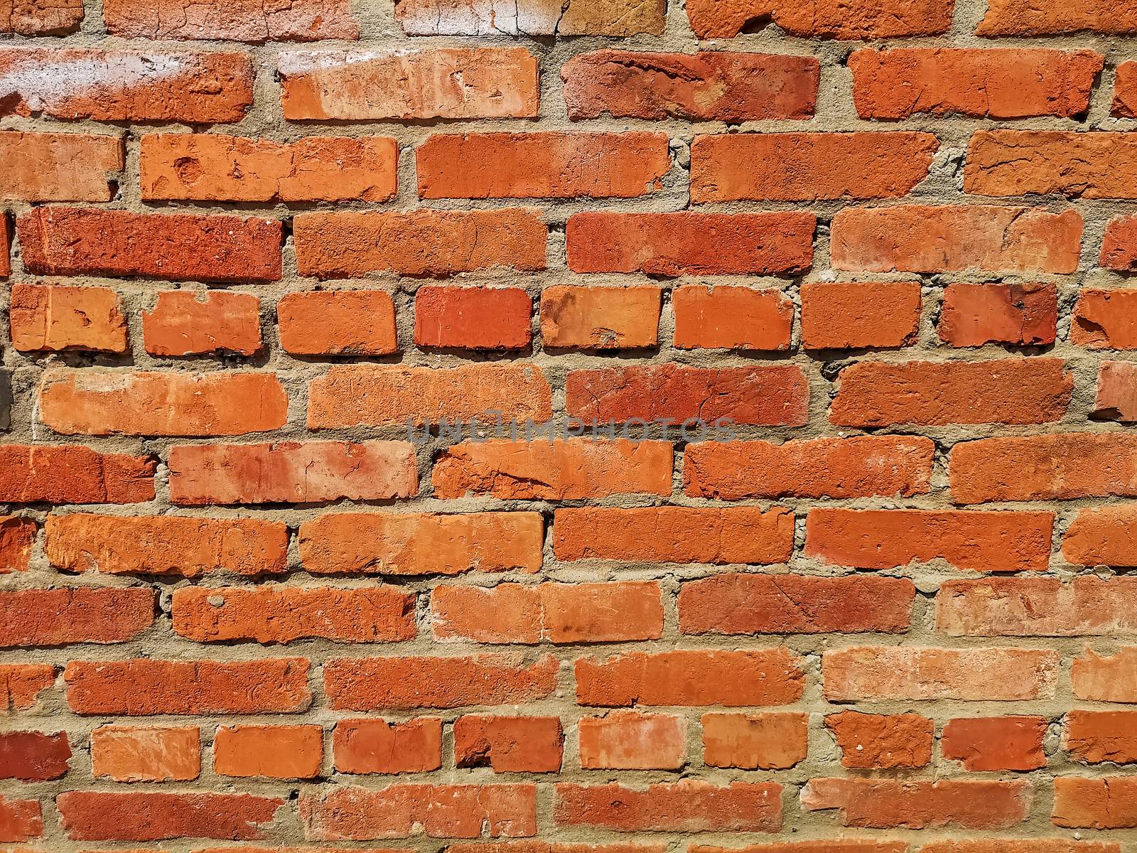 THE RED Weathered stained old brick wall. by galinasharapova