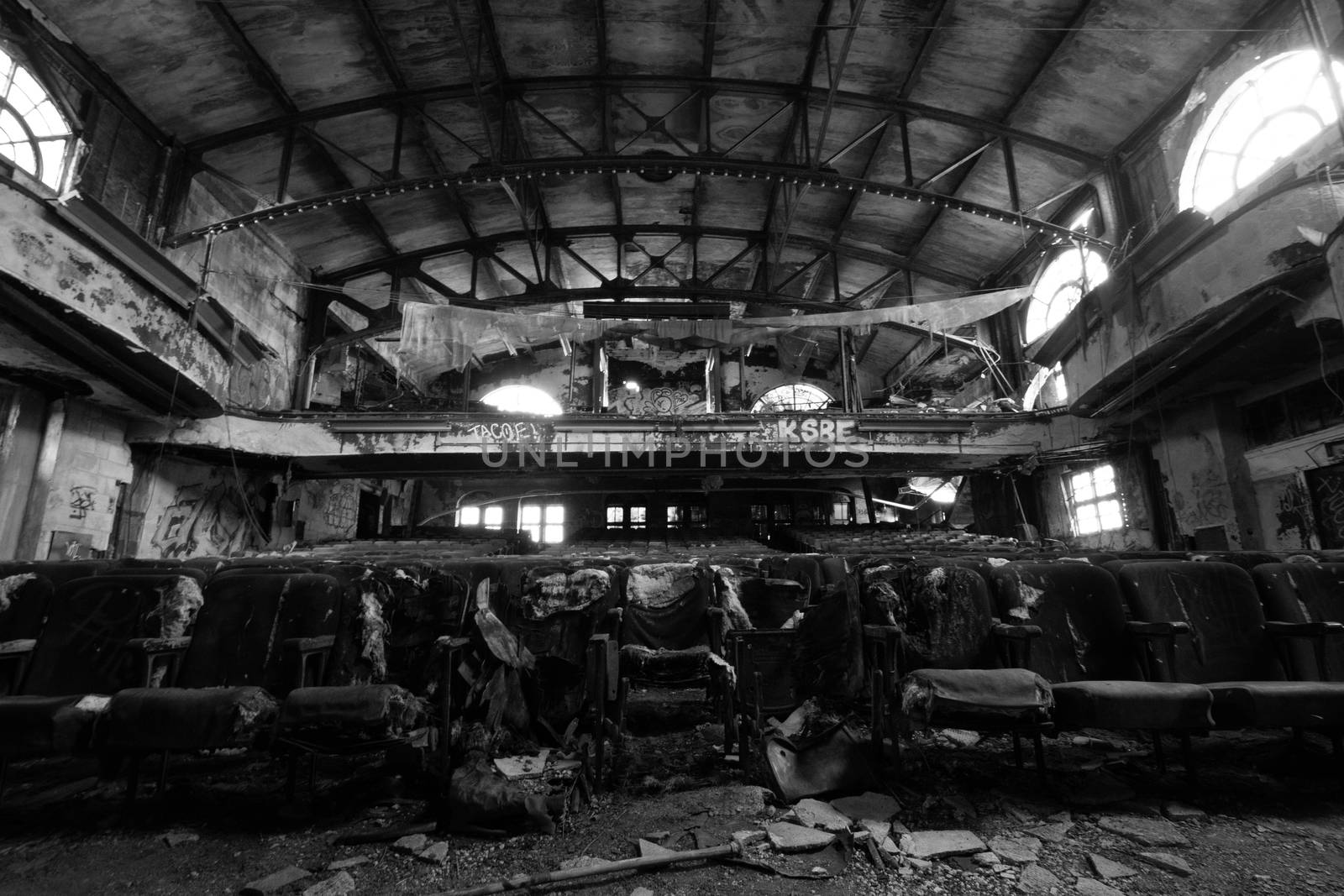 Inside the Abandoned Procctors Palace Theatre in Newark New Jers by bju12290