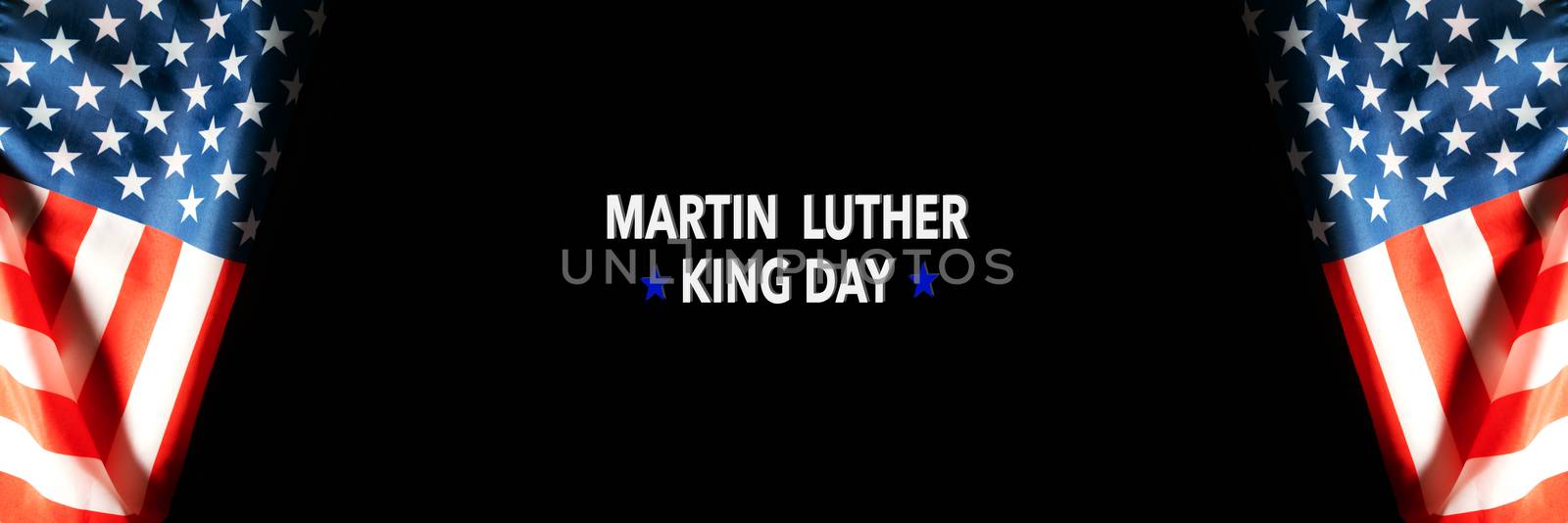 Martin Luther King Day Anniversary - American flag abstract back by psodaz