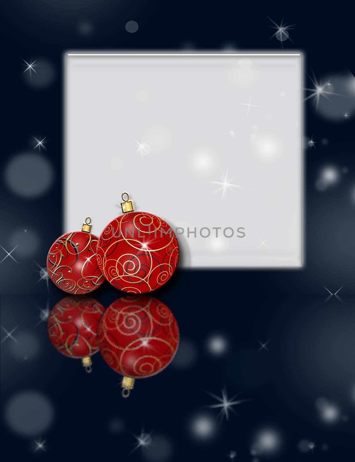 Classic Merry Christmas greeting. 2021 New Year card. Luxury holiday balls background for invitation, seasons greeting. place for text. Copy space. 3D illustration