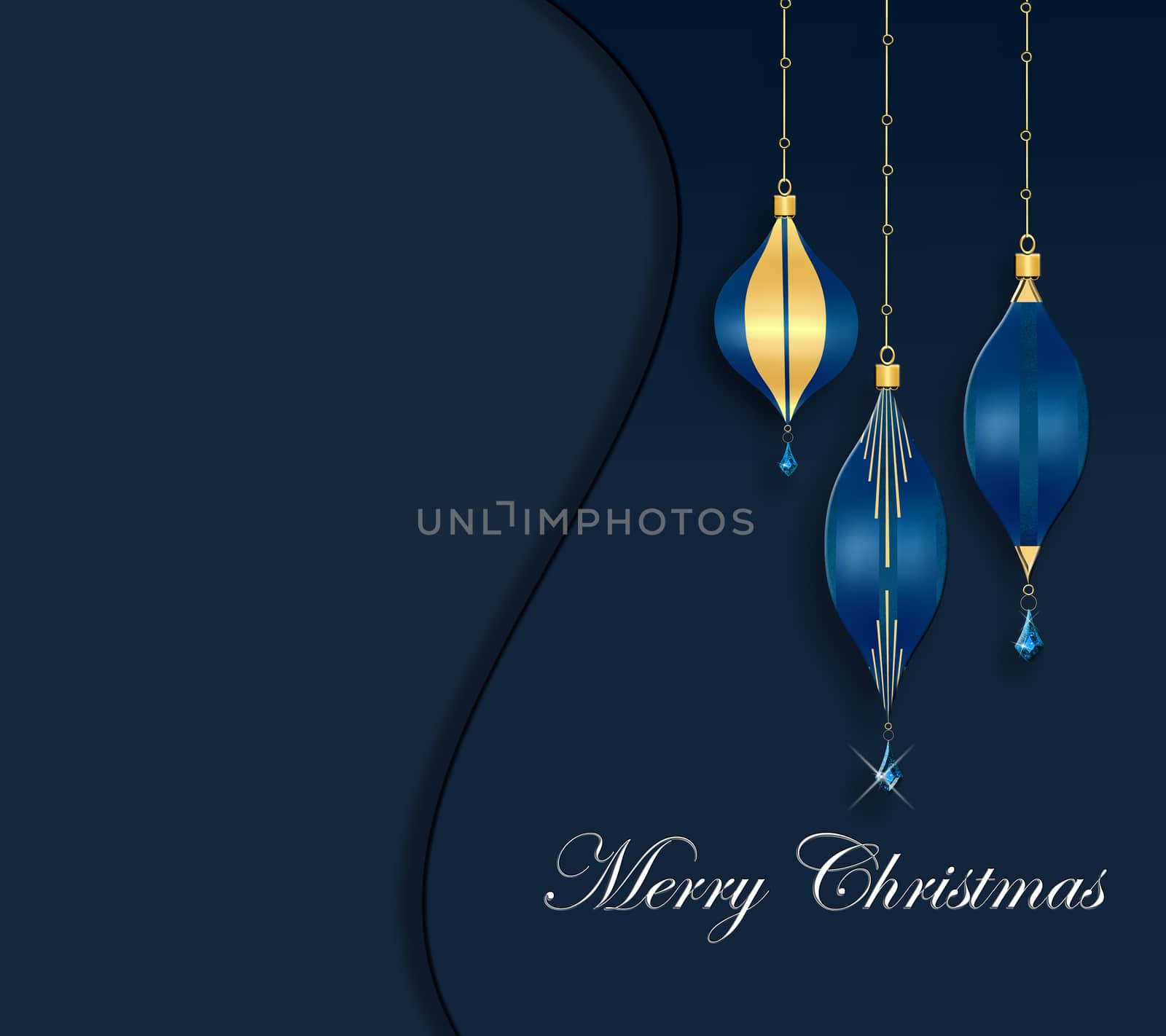 Elegant greetings background for Christmas or New Year by NelliPolk