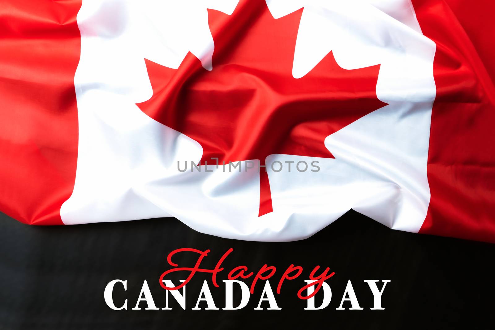 Happy Canada Day with Canada flag background by psodaz