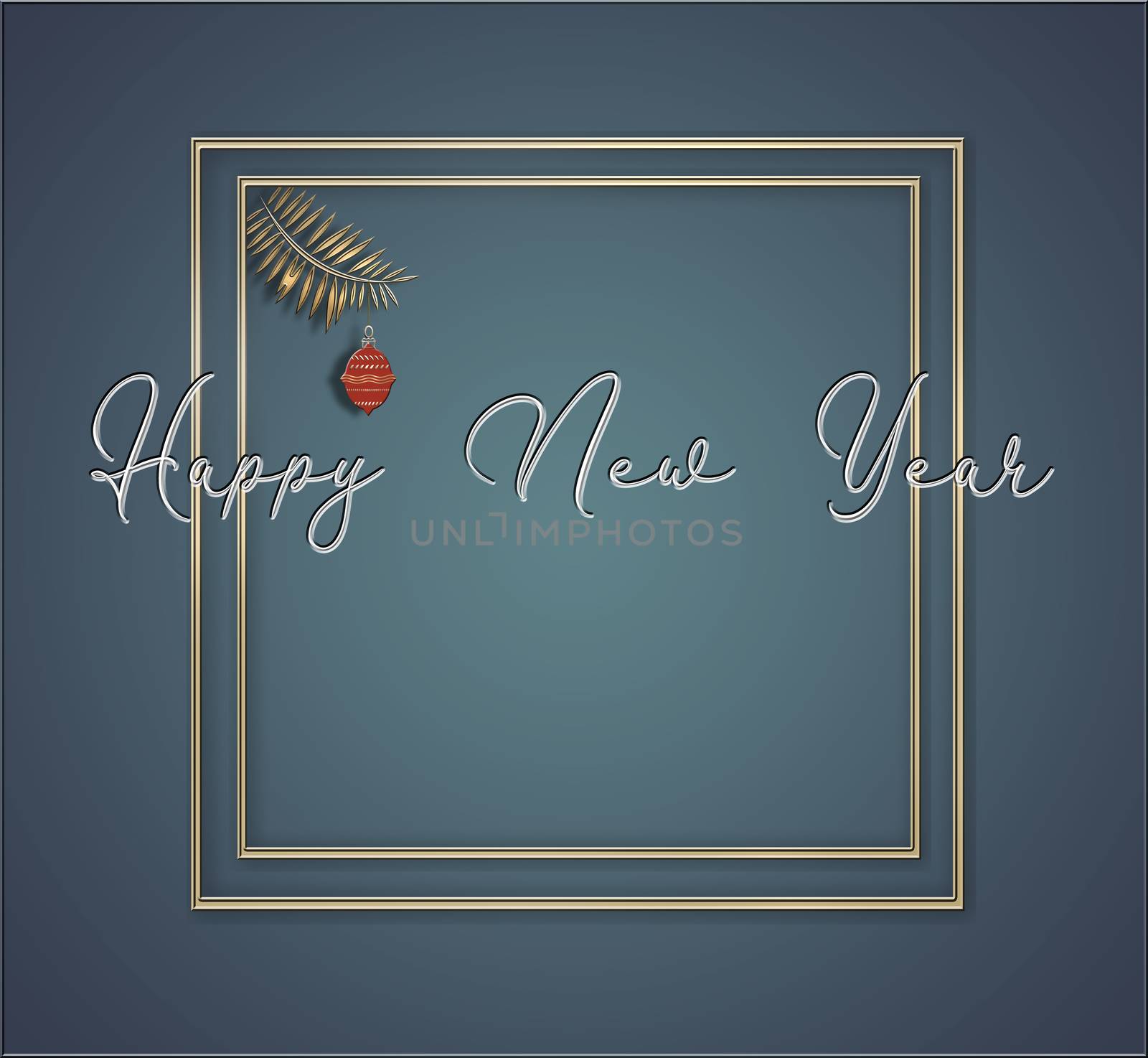 Happy New Year minimalist card by NelliPolk