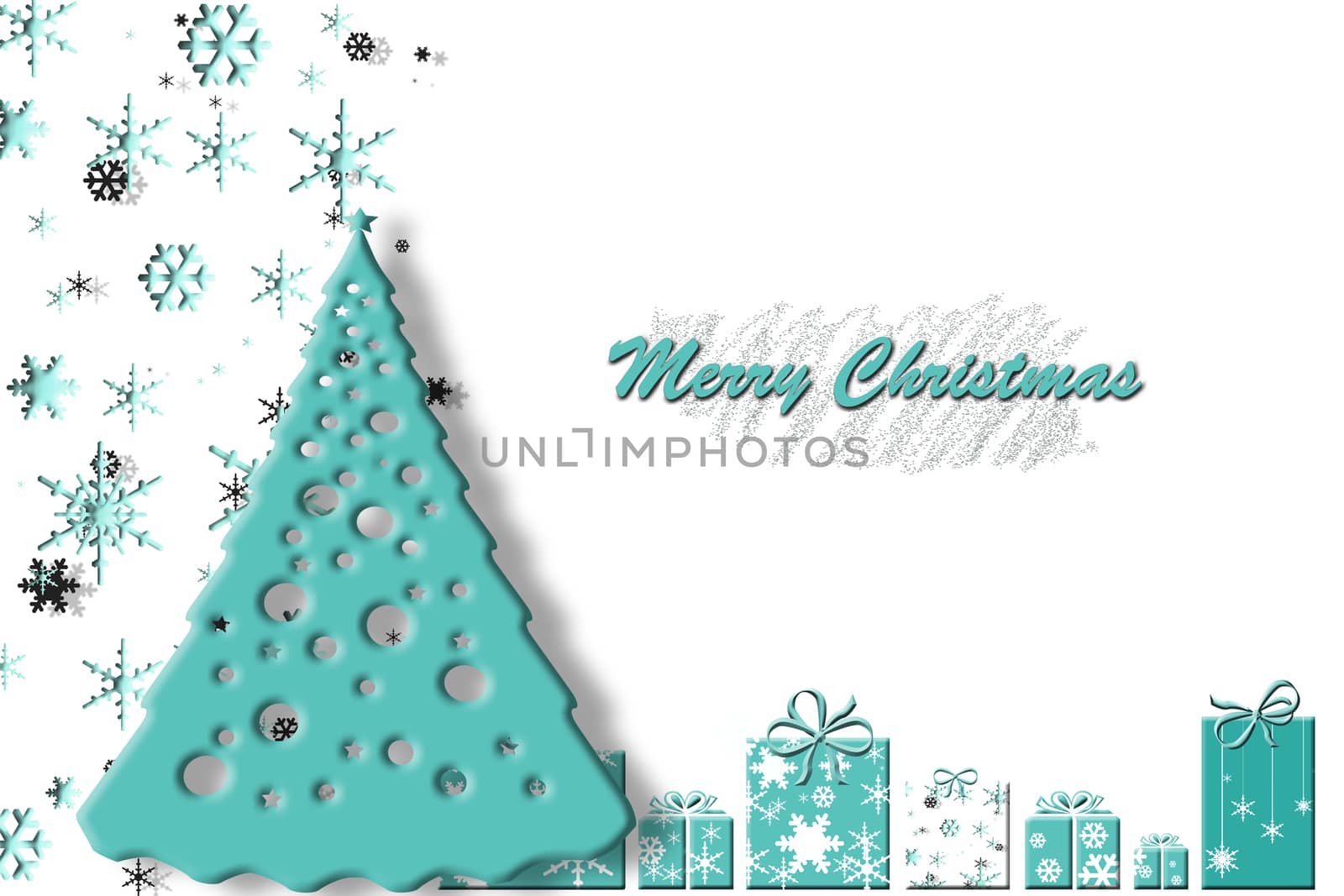 Elegant Christmas background with abstract gift boxes by NelliPolk