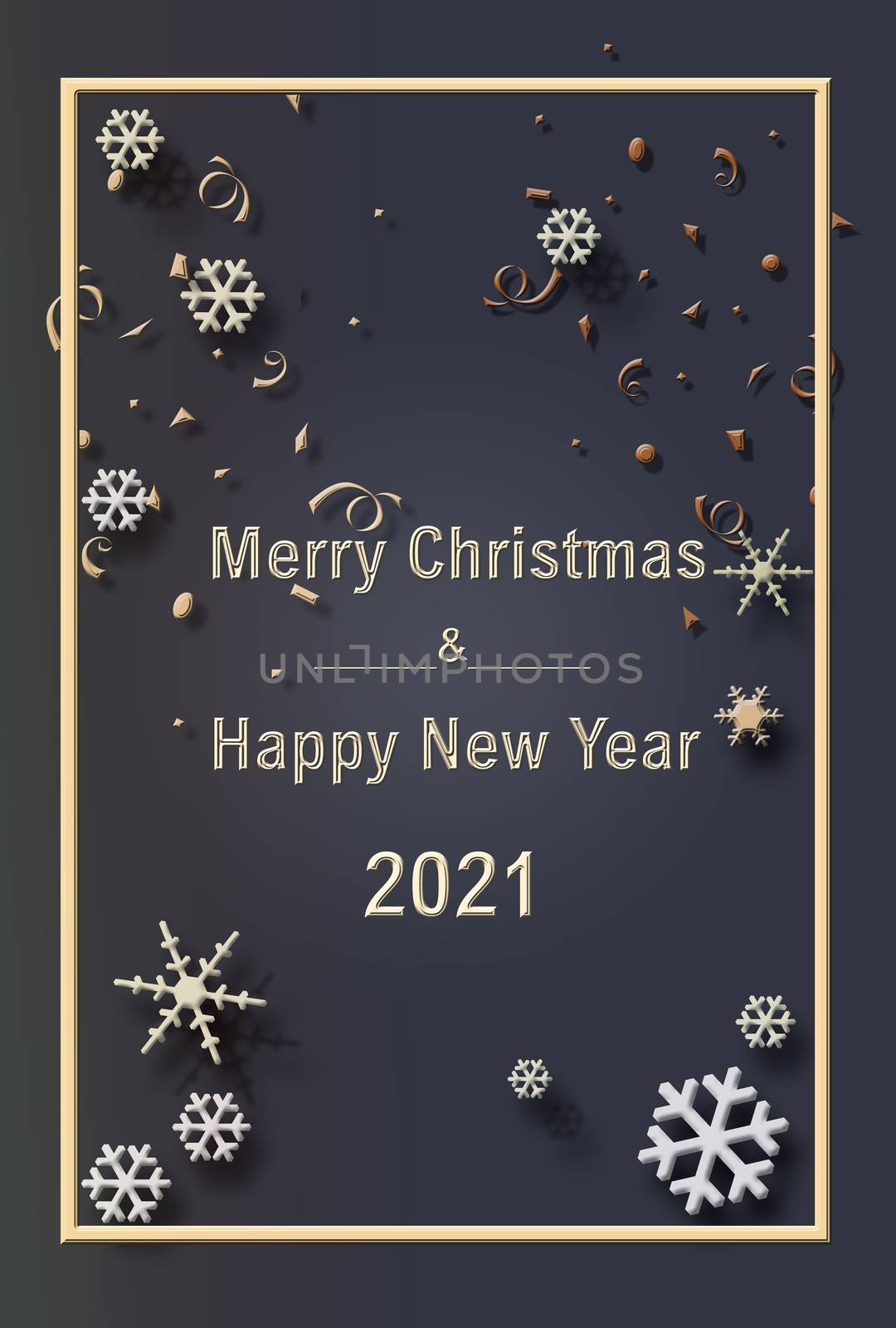 Dark Christmas 2021 New Year background by NelliPolk