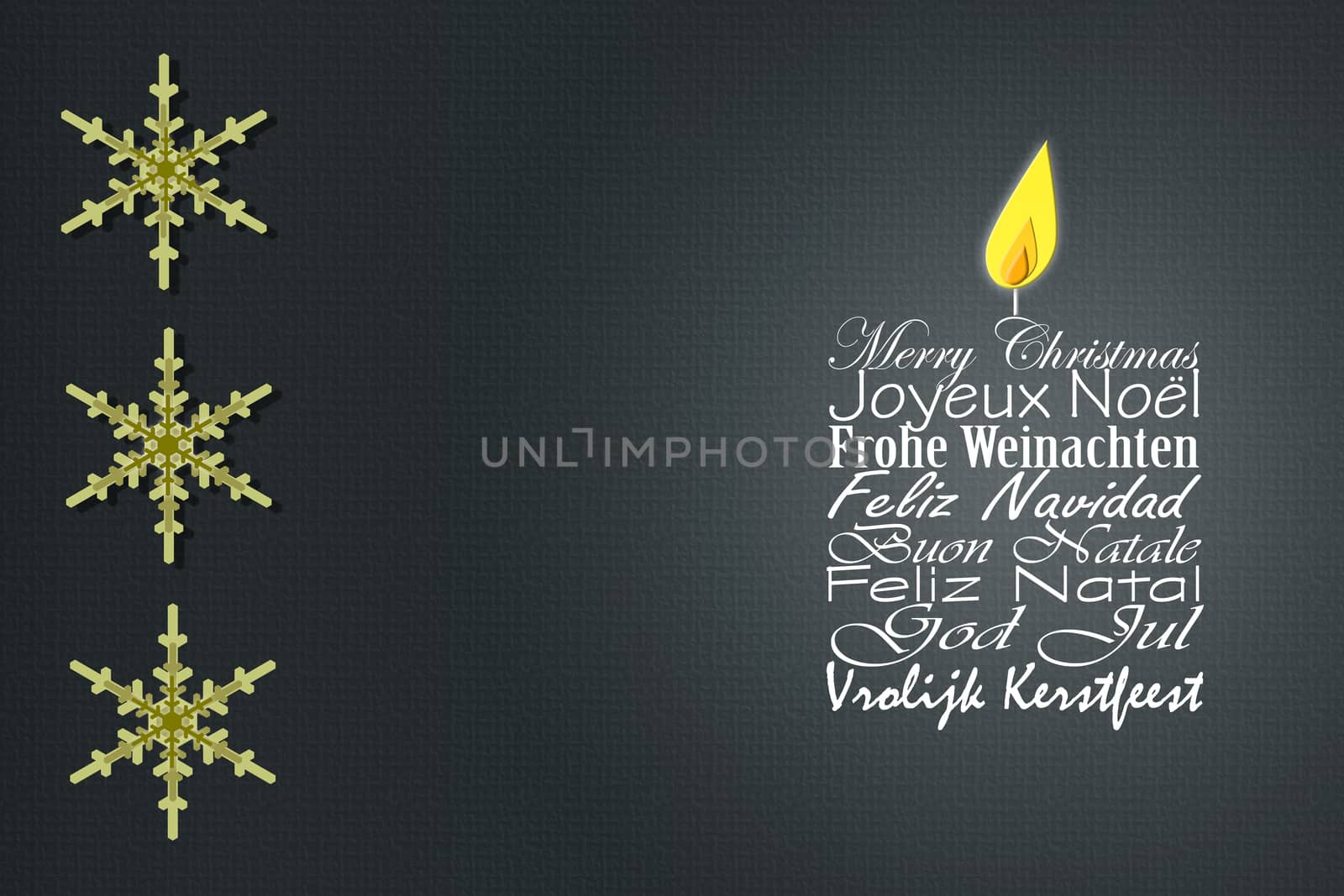 Merry Christmas wishes card in Europian languages by NelliPolk