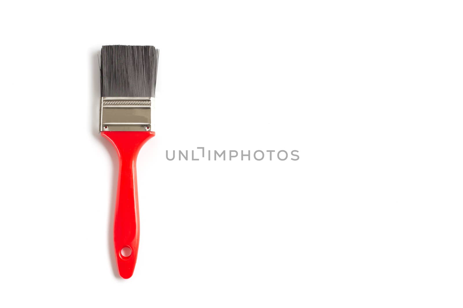 Brand new paint brush isolated on a white background by NelliPolk