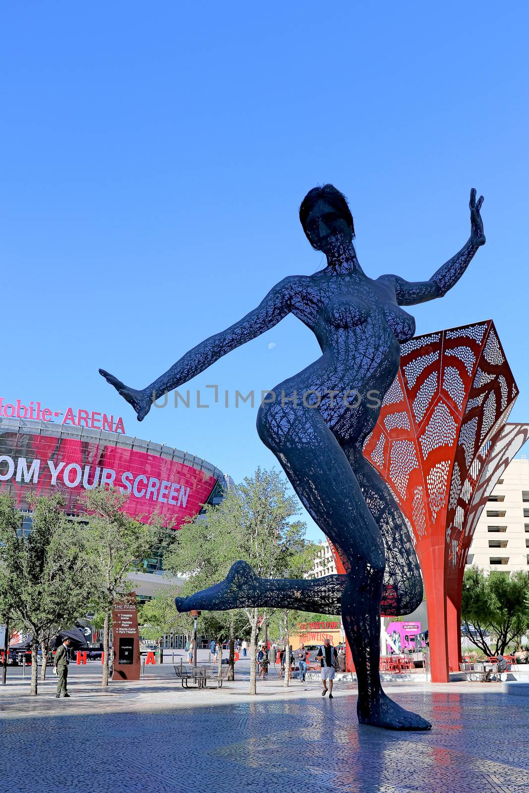LAS VEGAS,NV/USA - Sep 15,2018 : Entrance of the Park at the T-Mobile Arena in Las Vegas.