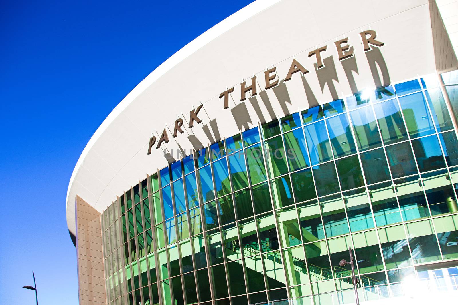 Las Vegas,NV/USA - Oct 08, 2017 : The Park Theater at the Park MGM Open on December 2016 : The host worldwide performers in Las Vegas.