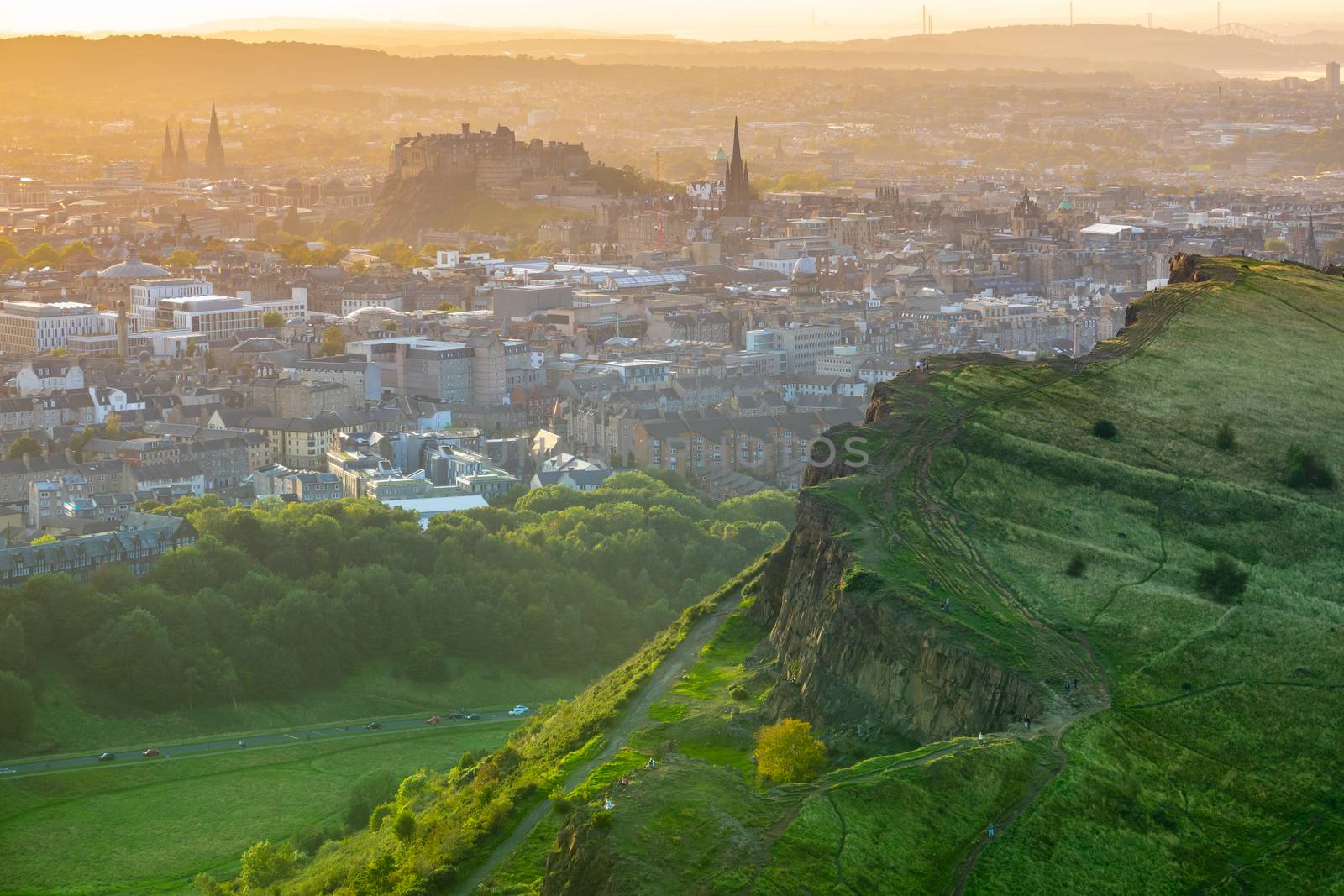 Edinburgh Castle On A Summer Evening by mrdoomits