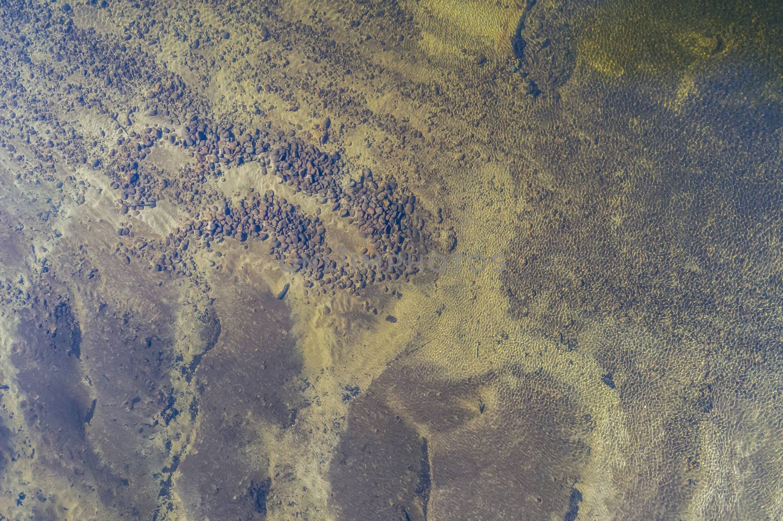 A river that is drying up due to the severe drought in New South Wales, Australia