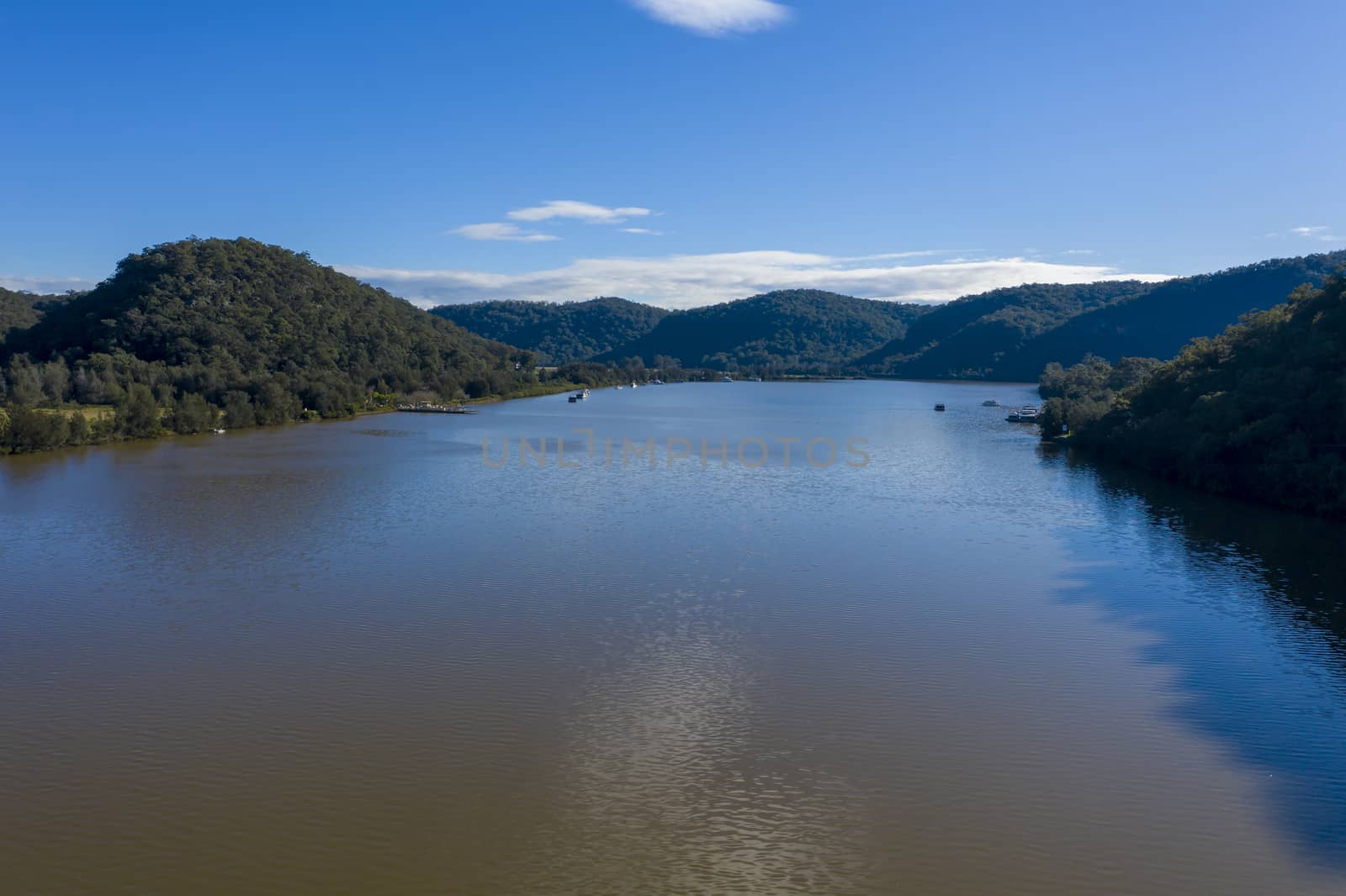 The Hawkesbury River in regional New South Wales in Australia