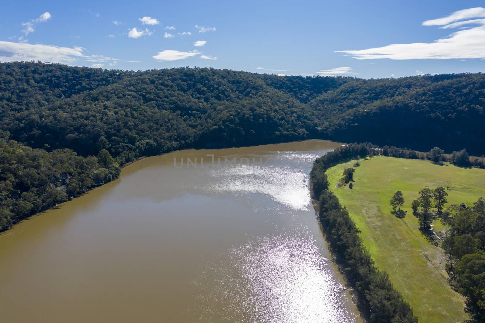 The Hawkesbury River in regional New South Wales in Australia