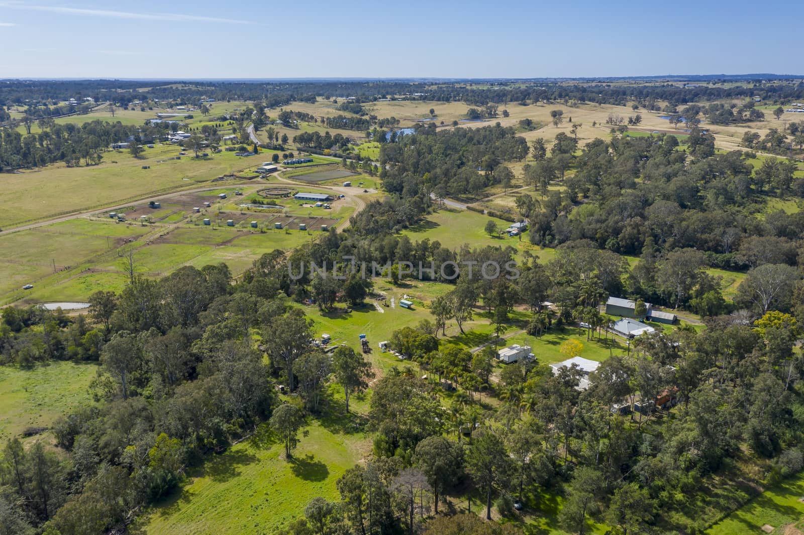 Farmland near Wallacia in Wollondilly Shire in regional New South Wales in Australia