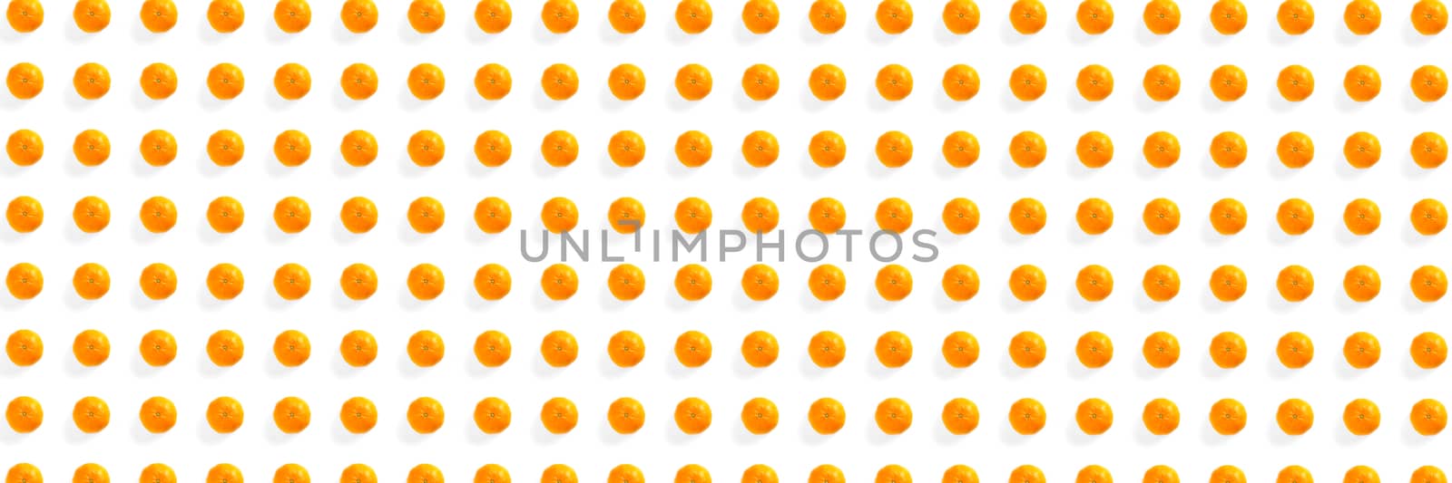 Isolated tangerine citrus collection background. Whole tangerines or mandarin orange fruits isolated on white background Banner not pattern