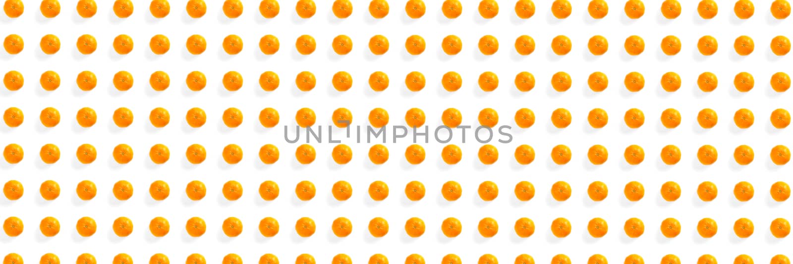 Isolated tangerine citrus collection background. Whole tangerines or mandarin orange fruits isolated on white background. Banner by PhotoTime