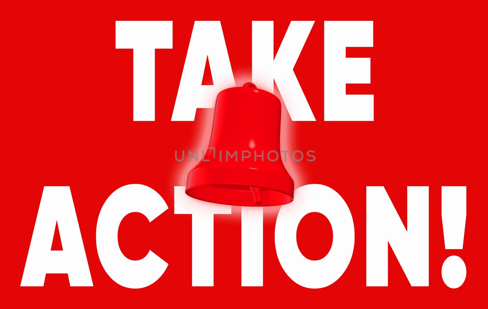 Take Action sign with alarm bell by HD_premium_shots