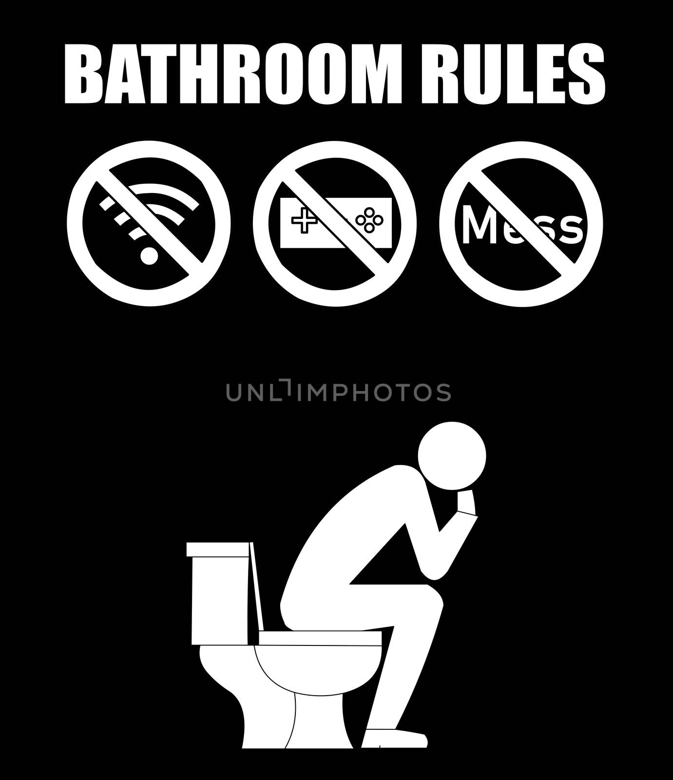 A Set of Bathroom Rules by Bigalbaloo