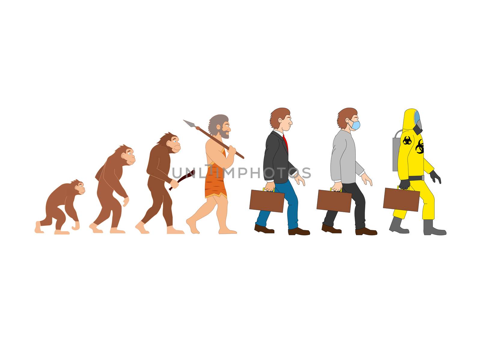 Funny Human Evolution by Bigalbaloo