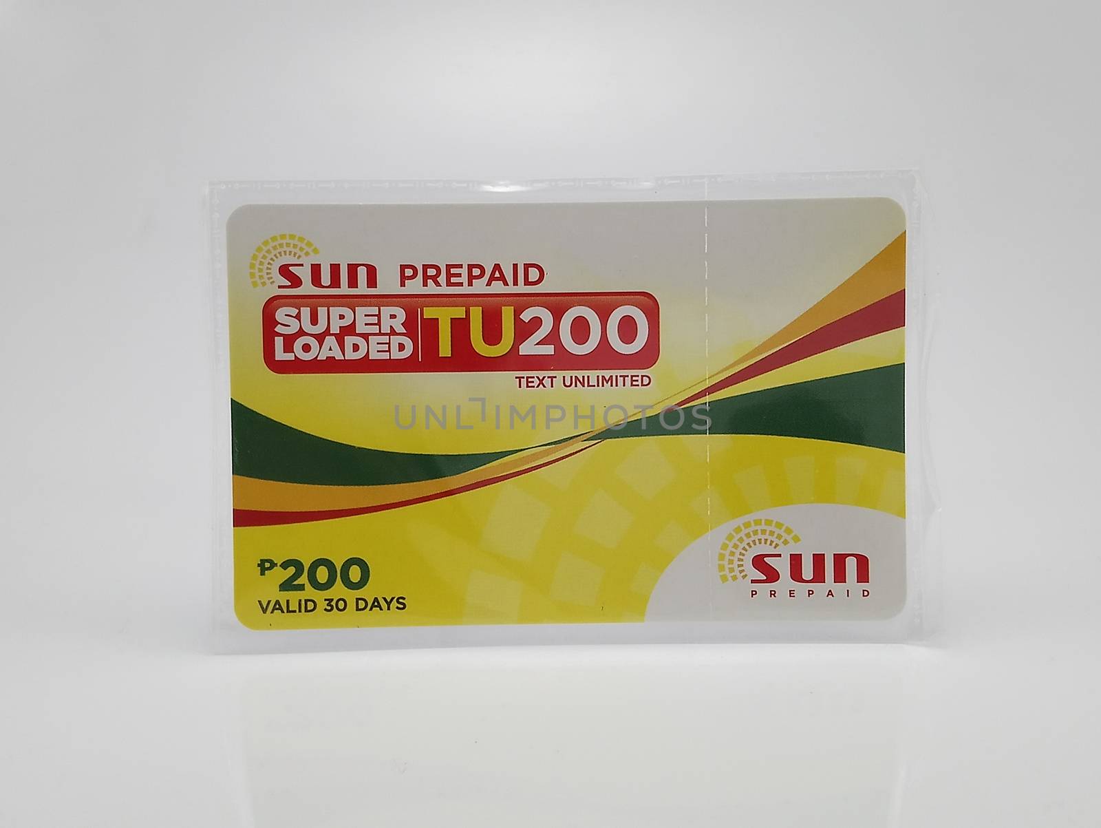 MANILA, PH - SEPT 21 - Sun prepaid load card on September 21, 2020 in Manila, Philippines.