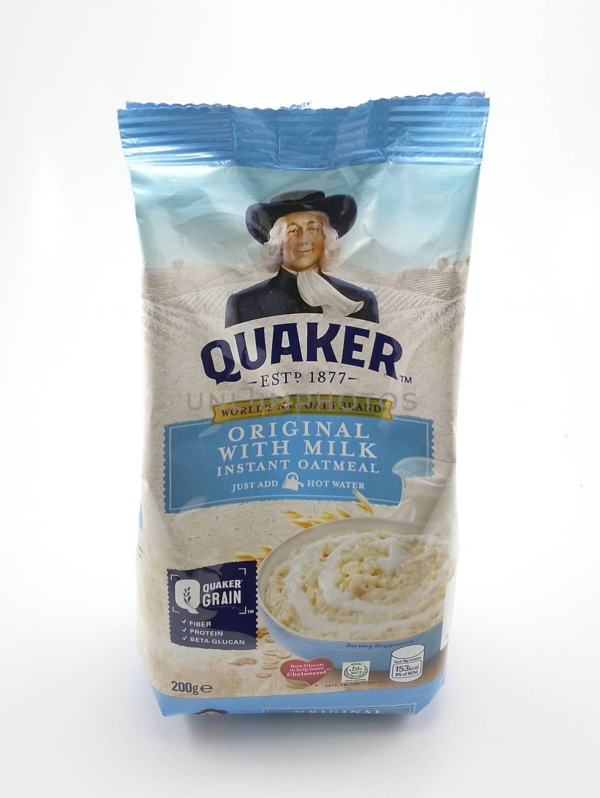 MANILA, PH - SEPT 21 - Quaker original with milk instant oatmeal on September 21, 2020 in Manila, Philippines.