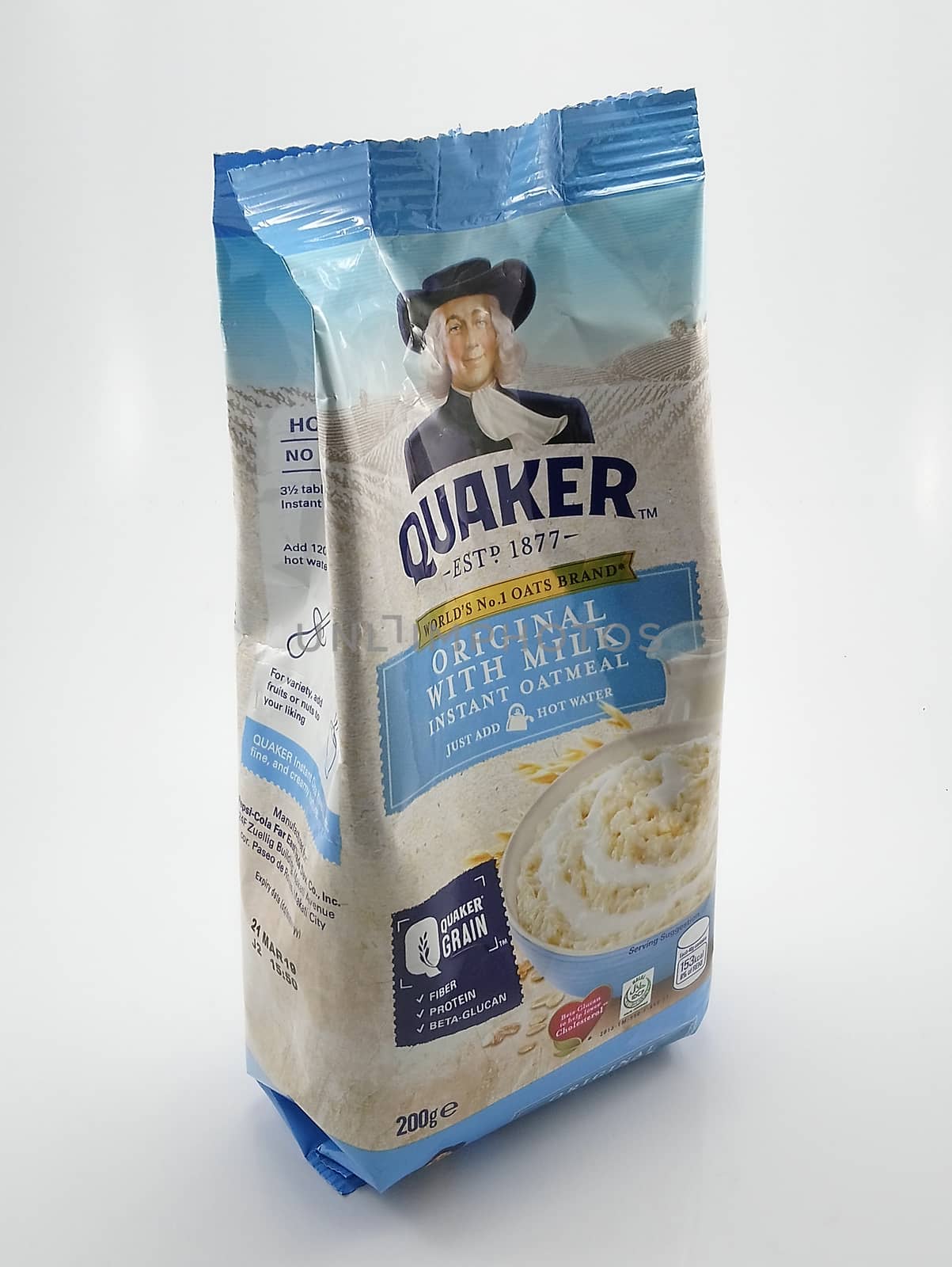 Quaker original with milk instant oatmeal in Manila, Philippines by imwaltersy