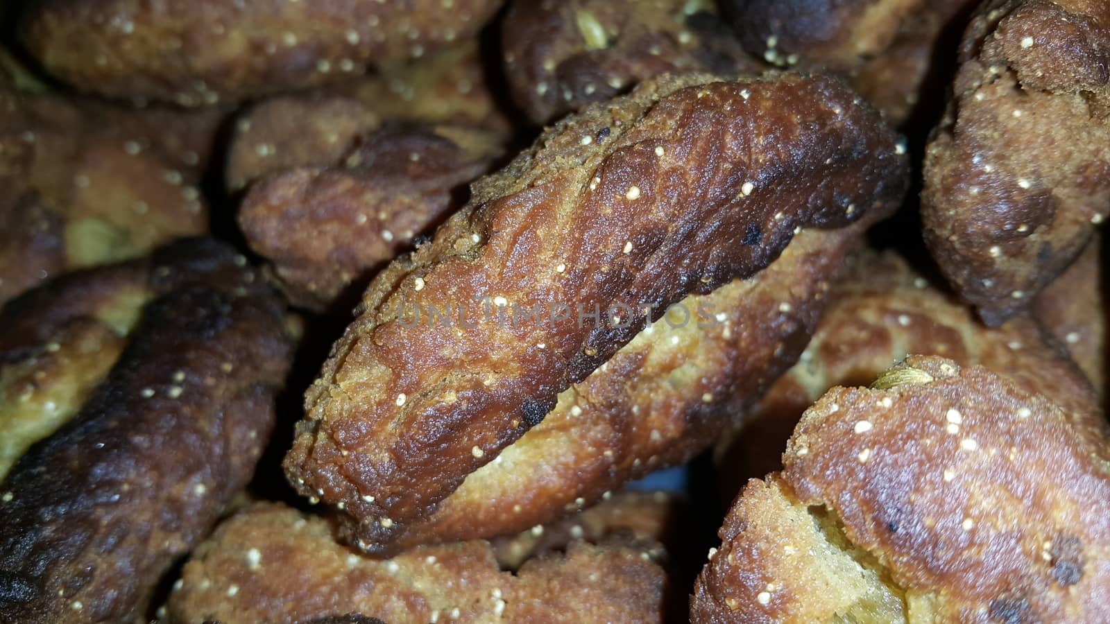 Close up view of traditional dessert bakery Khajoor made in Pakistan and Afghanistan. Food background of Khajoor bakery dessert.