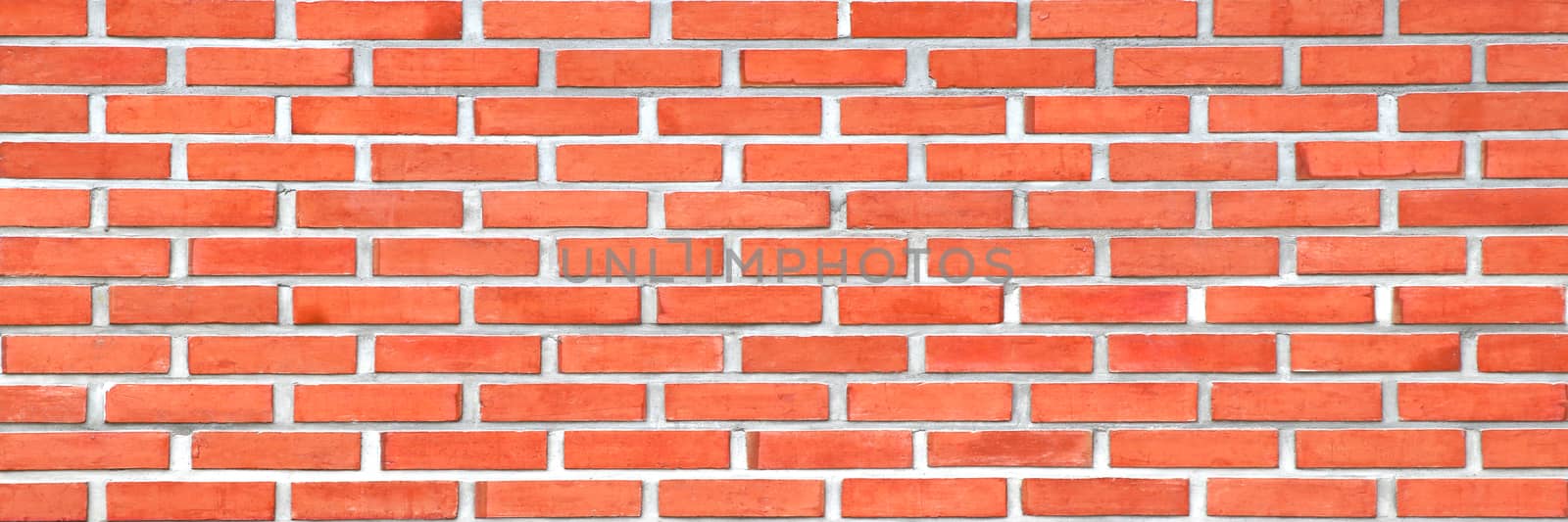 Red brick wall banner background. Brick wall texture background. by Eungsuwat