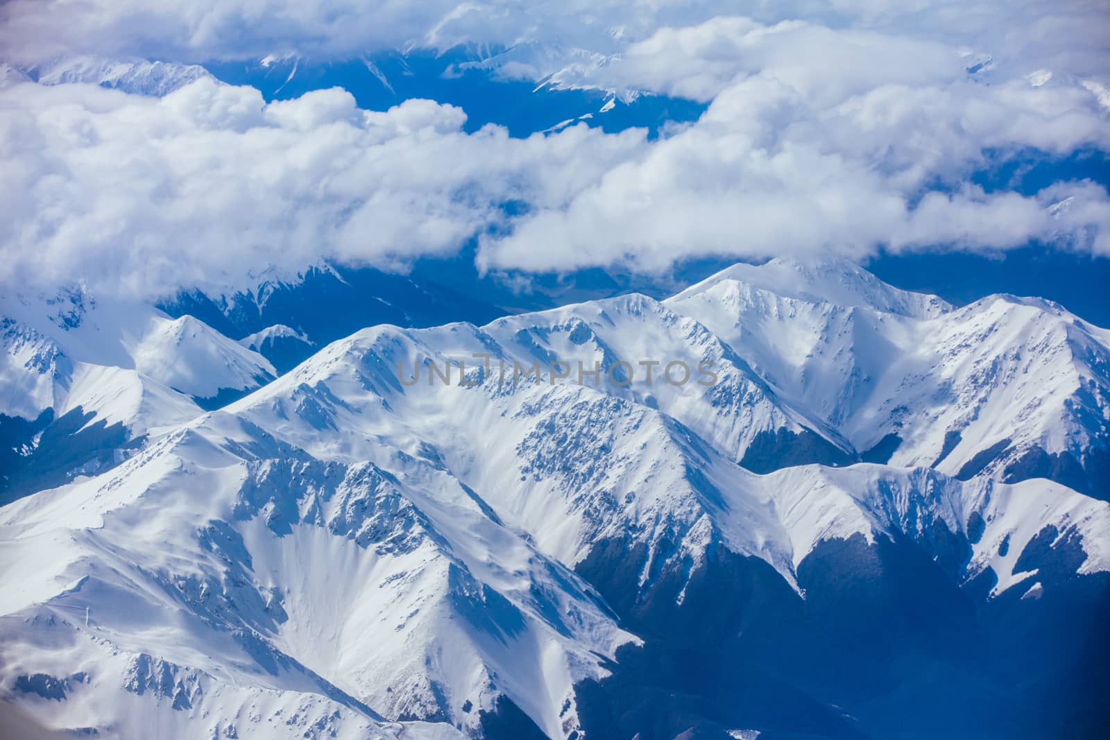 View over Southern Alps in New Zealand by FiledIMAGE