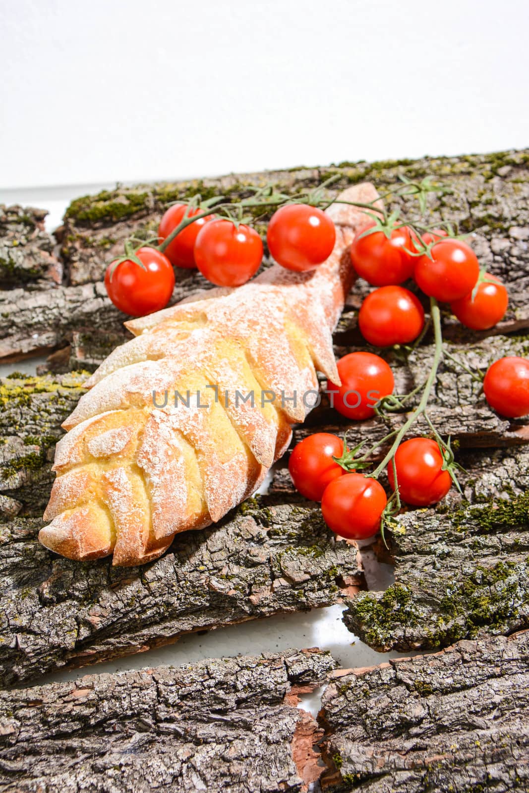 homemade Italian food: bread from durum wheat flour