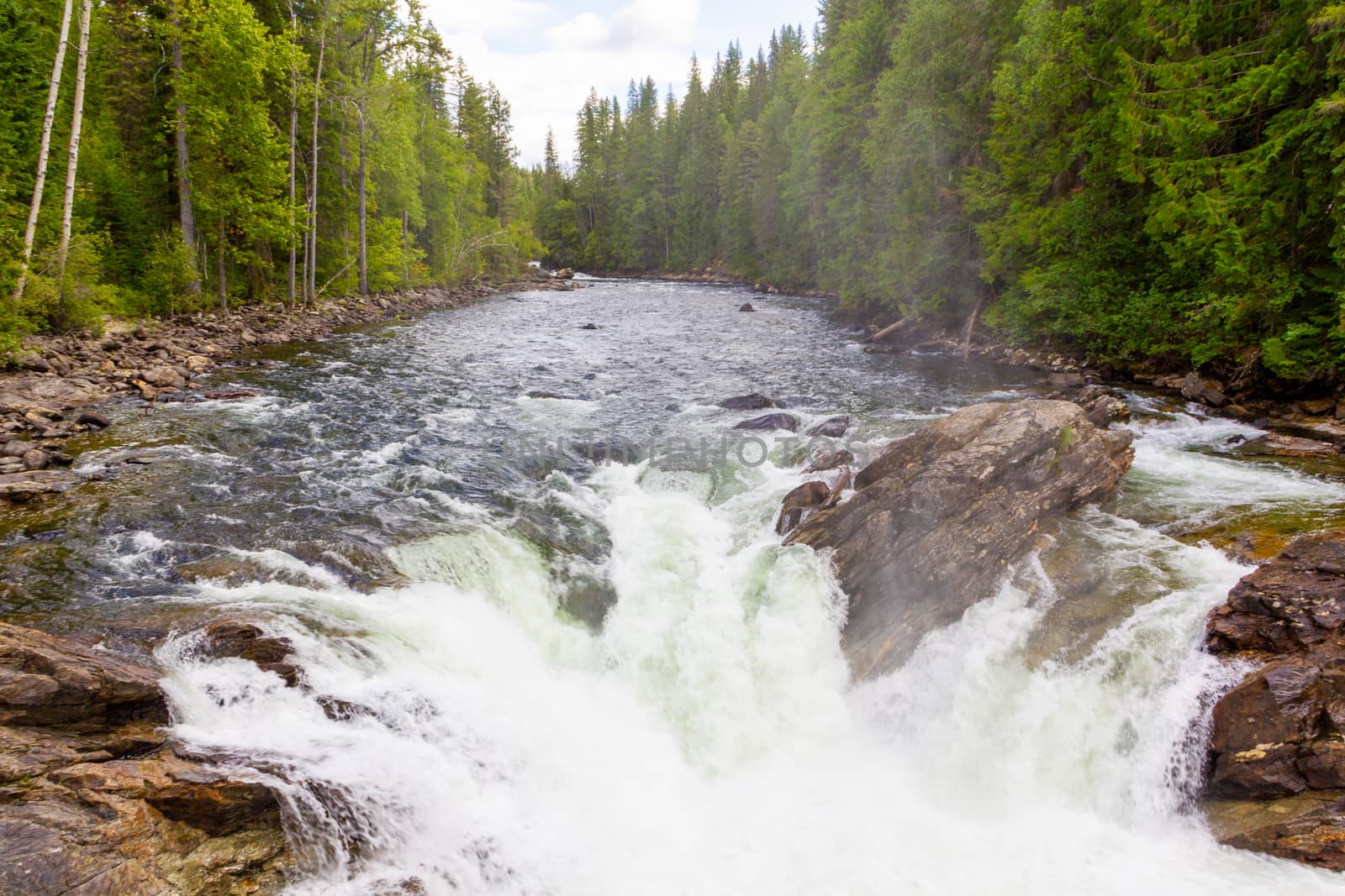 Murtle River Falls in Wells Gray Park, BC, Canada