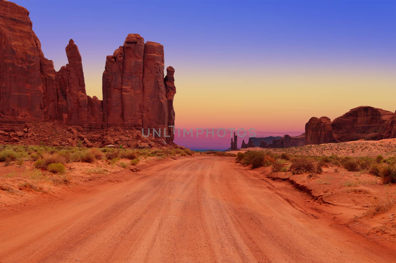 Dirt Road in Monument Valley by igorot